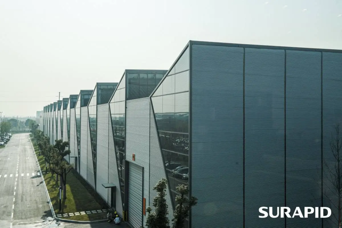 Surapid escalator factory outside.webp
